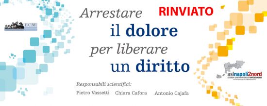 Arrestare il dolore per liberare un diritto Arrestare il dolore per liberare un diritto