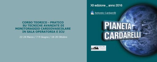 Corso Teorico-Pratico su tecniche avanzate di monitoraggio cardiovascolare in sala operatoria e ICU Corso Teorico-Pratico su tecniche avanzate di monitoraggio cardiovascolare in sala operatoria e ICU