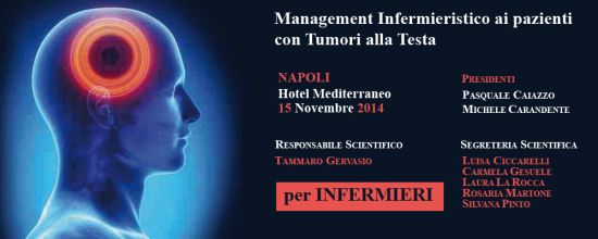 Management infermieristico ai pazienti con tumori alla testa Management infermieristico ai pazienti con tumori alla testa