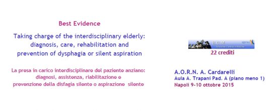 Taking charge of the interdisciplinary elderly: diagnosis, care, rehabilitation and prevention of dysphagia or silent aspiration